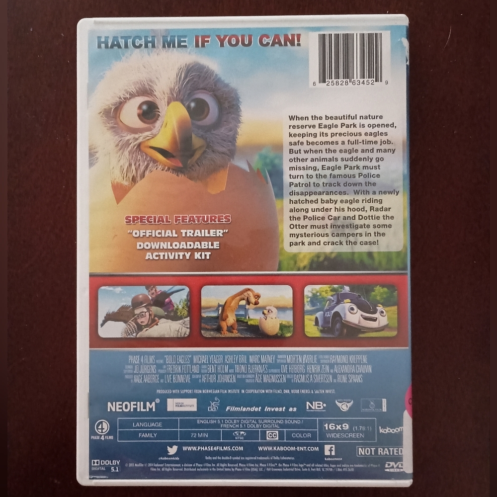 3/$10 🌟 Bold Eagles Children's Kids DVD - Picture 2 of 6